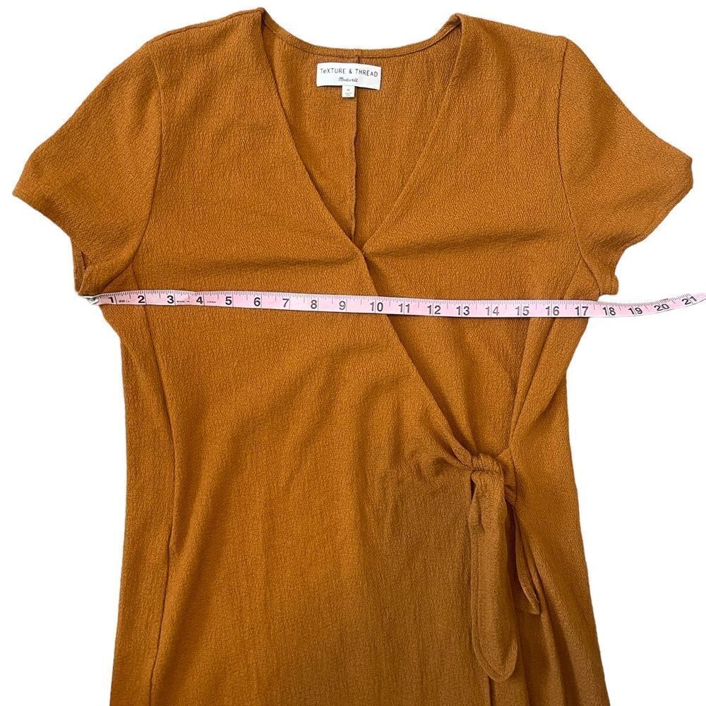 Madewell Texture & Thread Short-Sleeve Side-Tie Dress - Picture 12 of 15